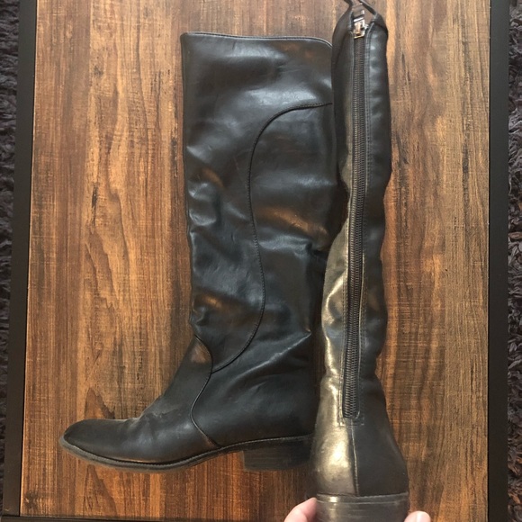 Black Knee High Boots - Picture 2 of 2